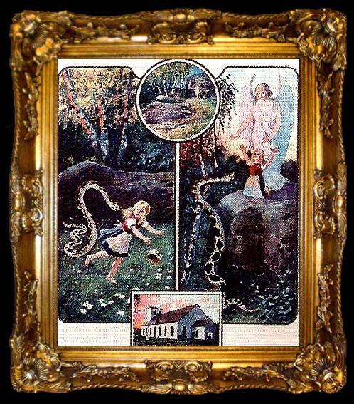 framed  jenny nystrom ormstenen i glimakra, ta009-2
